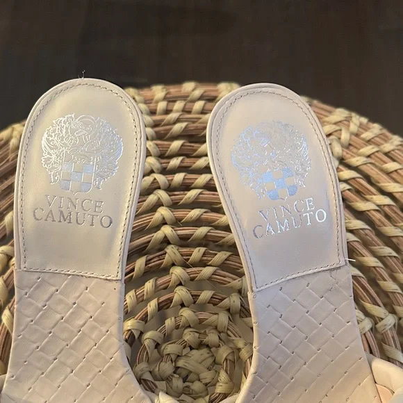 Vince Camuto Beige Woven Women's Sandals - Picture 7 of 8